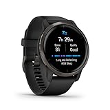 Garmin Venu 2, Smartwatch AMOLED 1,3", Cassa da 45mm, Autonomia 11 giorni, Garmin Pay, Musica, +25 Sport, GPS, Cardio, SpO2 (Slate & Black)