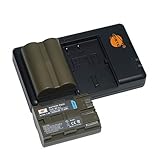 BP-511 511A (2 pezzi) Batteria di ricambio ricaricabile e caricatore Dual compatibile con Canon EOS 5D 10D 30D 40D 50D Rebel 1D D60 300D D30 Kiss Powershot G5 Pro 1 G2 G3 G6 G1 Pro90 DM-MVX1i ecc