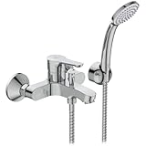 Ideal Standard BC676AA Alpha Miscelatore esterno vasca doccia, con accessori, cromato