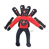 GUUIESMU Upgraded G-Man Plush,Upgraded Titan Cameraman Plush,Titan Tv Man Upgraded,Soft Stuffed Animal Doll,Monster Halloween Decoration Gift For Fans (A)