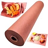 Tikxlafe Carta da macellaio rosa rotolo da 25 m, carta kraft per BBQ - larghezza 60 cm L originale carta da macellaio per risultati di cottura perfetti per BBQ Smoker Grill (60cm×25 Meter rotolo)