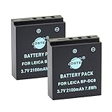 DSTE 2-Pacco Ricambio Batteria per Leica BP-DC8 X-Vario MINI-M X-typ113 X1 X2