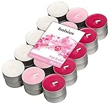 Bolsius Multicolor Tealight Profumate - Fragranza Orchidea - Set di 30 Pezzi - 3 Colori - Lunga Durata di 4 Ore - Candele Decorative - Cera - Senza Fumo