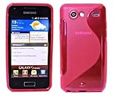 Energmix® S-Line Custodia Protettiva TPU per Samsung Galaxy S Advance i9070 Custodia in Silicone Rosa