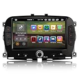 GONFEN 7 Pollici Android 13 DAB+ Autoradio per Fiat 500/500C/500S/500E 2016-2019 con Navigatore WiFi Bluetooth 5.0 CANBus Supporto CarPlay Android Auto 8-Core 4GB RAM + 64GB ROM GPS IPS Schermo DSP SD