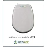 Copriwater Ideal Standard LIUTO BIANCO Cerniera Cromo-Sedile-Asse Wc