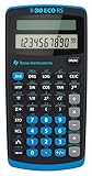 Texas Instruments TI-30 ECO RS FC Schulrechner (Einzeiliges 10-stelliges Display, Solarbetrieb) Schwarz