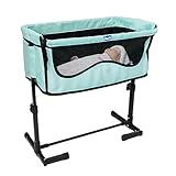 Chicco Junior Next2You | Blue Fold Down Bedside Culla giocattolo | Bambole Nursery Culla | Giocattoli accessori per bambole | Giocattoli per passeggino e carrozzina per bambole per bambini | 3+