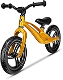 Lionelo Bart, Bicicletta Senza Pedali Unisex-Baby, Oro, s