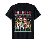 Beagle albero di Natale luci cane pigiama Beagle Maglietta
