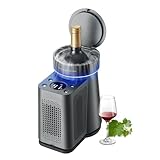 Kruluuvia Refrigeratore per Vino Elettrico, Dispositivo di Raffreddamento Portatile per Bottiglia Singola con Controllo della Temperatura da 34 °F A 68 °F per Vino Rosso/, Champagne con Spina EU