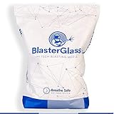 BlasterGlass Hi-Tech Sabbia Abrasiva di Vetro Tecnica Riutilizzabile per Sabbiatura a Pressione, Alta Compatibilità per Sistemi di Sabbiatura - Sacco da 10kg