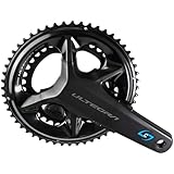 STAGES CYCLING Shimano Ultegra R8100 Gen 3 - Guarnitura con misuratore di potenza bifacciale, nera, 175 mm, 50/34