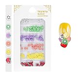 1 confezione di nail art Fimo Fimo Accessori per nail art Decorazioni per nail art Morbida ceramica Frutta Simpatico cartone animato Animale Cuore adorabile Sorriso Viso Artlalic