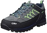 CMP Uomo MOON LOW TREKKING SHOE WP Scarpe da Camminata, Grigio Grey Verde Fluo, 42 EU