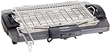 De Longhi BQ80 Barbecue Grill Elettrico con Griglia e Bistecchiera, Doppia Griglia, Doppia rotazione, impugnatura termoisolante, interruttore di sicurezza, vassoio antigoccia, facile da pulire,Grigio