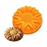 FantasyDay® Stampo in Silicone per Tortiera Forma di Girasole, 26 x 29.5 cm Muffa da Forno per Biscotti, Cioccolato, Tortini, Cioccolato, Torte, Dolci, Muffin - Antiaderente & Termoresistente