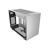 Noua Parvus Q2 Silver Case Mini ITX per PC Office Mini Tower 0.5MM SPCC 4*USB3.0/2.0 Pannelli Laterali in Vetro Temperato (AxPxL: 264x349x185 mm)