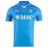 SSC NAPOLI Maglia Gara Home EA7 T-Shirt, M Uomo