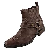 Mustang Western Stiefelette, Stivali Uomo, Marrone (Braun 3), 43 EU