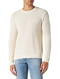 Sisley Felpa L/S 1336s101c, Bianco Crema 902, XL Uomo