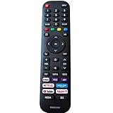 FYCJINuovo Sostitutivo Telecomando Hisense EN2G30H per Hisense Smart-TV LCD LED UHD TV Telecomando avere Netflix Prime video YouTube Rakuten-TV tasto di scelta rapida- Nessuna impostazione richiesta