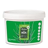 Gel di Aloe Vera Puro al 100% - Idratante per Viso, Corpo e Capelli - Lenitivo per Scottature, Dopobarba e Trattamento Acne- 1000 ml 1 kg