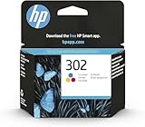 HP 302 Tricromia, F6U65AE, Cartuccia Originale HP da 165 Pagine, Compatibile con Stampanti HP DeskJet 1110, 2330, 3630, 3830, 4650; HP ENVY 4520 serie; HP OfficeJet 3830 serie