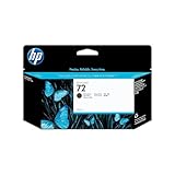 HP 72 C9403A, Cartuccia Originale HP Ink, Compatibile con Stampanti Plotter HP DesignJet T2300 eMFP, T1300, T1200, T1120, T1100, T1100 MFP, T795, T790, T770, T620, T610 e T600, Nero