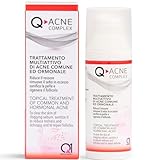 Q1 Q-Acne Complex, Crema Anti Acne con Acido Salicilico, per Viso | Rimuove brufolo e rossore | Trattamento per acne giovanile ed ormonale, 40ml