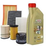 Kit tagliando auto, kit quattro filtri e 5 litri olio motore Edge 5W30 (PR4594/19)