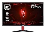 Acer Nitro KG242YEbiif, Monitor Gaming PC 24", Display IPS Full HD 100 Hz, 1 ms (VRB), 16:9, FreeSync, VGA, HDMI (1.4), Lum 250 cd/m2, ZeroFrame, Cavo HDMI Incluso