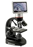 Celestron 44348 PentaView LCD Microscopio digitale, Ingrandimento 40x-60x, Nero/Argento