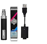 eGo II 2200mAh E-Cigarette Indicatore LED a 3 colori Batteria e cavo USB (Nero)