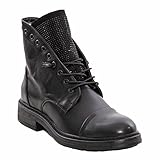 Toocool Stivali Donna Stivaletti Strass Anfibi Biker Invernali Scarpe G621 [36,Nero]