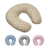 Interbaby - Cuscino da allattamento Maternità, Stelle beige