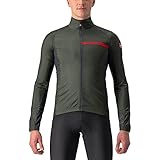 Castelli 4521511 SQUADRA STRETCH JACKET Giacca Uomo, MILITARY GREEN/DARK GRAY L