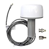 Maswell Antenna esterna GPS marino, 1575.42MHz 42±2dB, SMA con adattatore TNC BNC, compatibile con nmea 0183 Garmin GPSMAP MAP NavTalk StreetPilot Furuno Matsutec Trimble Encoder Fishfinder Echolot