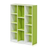 Furinno 7 Cube Reversible Librerie, Legno, White Green, 11