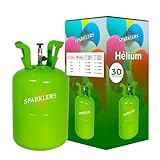 SPARKLERS CLUB® - Bombola di gas elio per 30 palloncini gonfiabili, da 0,20 m3, bombola di gas usa e getta, per palloncini di compleanni, matrimoni e feste