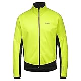 GORE WEAR C3 GORE-TEX INFINIUM Thermo Jacket, Thermo Giacca Uomo, Giallo Neon Nero, L