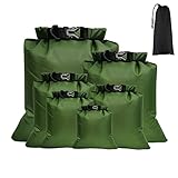 TSLBW 6 Pezzi Borsa Impermeabile Sacchetti Asciutti Impermeabili Sacchetto Asciutto per lo Snorkeling Viaggi Rafting Alla Deriva Nuoto Snorkeling Campeggio Ciclismo Pesca Accessori Kayak (green)