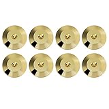 Zerone 8 Pz 25 x 4mm Universale Rame Altoparlante Punte Pads Shock Base Pad Isolamento Stand Piedi Cono Base Mats Disco da Pavimento (Oro)