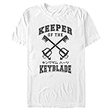 Disney Kingdom Hearts-Keyblade Keeper Organic Short Sleeve T-Shirt, White, M Unisex