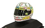 Minichamps 398080026-1:8 2008 AGV Helmet V. Rossi Compleanno Vale, MotoGP