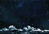 Cielo Notturno Stellato con Nuvole 100X70CM per PRESEPE