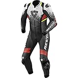 REV IT! Revit Quantum 2 Abito monopezza in pelle moto (White/Red,54)