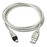 NFHK USB maschio a Firewire IEEE 1394 4Pin maschio iLink cavo adattatore cavo per DCR-TRV75E DV 1m cavo USB Firewire