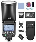 GODOX V1 PRO N Speedlight Flash a testa tonda on-camera Flash automatico E-TTL II Wireless 2.4G Fresnel Zoom compatibile con fotocamera Nikon 100V-240V