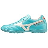 Mizuno MORELIA II CLUB AS, Scarpe da Football, Unisex - Adulto, Blue Curacao/Snow White/Red Brown Satin, 38.5 EU